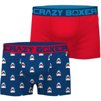 Sous-vêtements Homme Boxers Crazy Boxer CRAZYBOXER 2 Boxers Homme Bio BCBCX2 REQ Bleu
