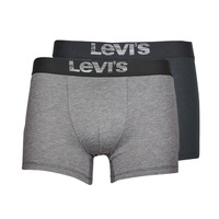 Sous-vêtements Homme Boxers Levi's OPTICAL ILLUSION PACK X2 Gris / Noir