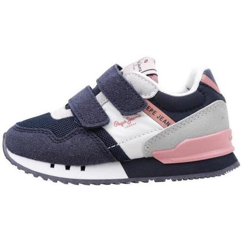 Chaussures Fille Baskets basses Pepe Panthers JEANS LONDON ONE  ON GK Marine