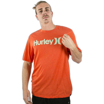 Vêtements Homme T-shirts manches courtes Hurley T-shirt  Oao Solid Rouge