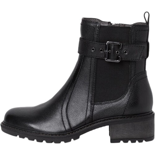 Chaussures Femme Blk Boots Tamaris Bottines Cuir Noir