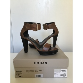 Chaussures Femme Sandales et Nu-pieds Hogan Sandales à talon HOGAN Marron