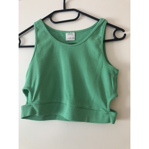 Vêtements Fille Vestes / Blazers Zara Tee shirt vert Vert