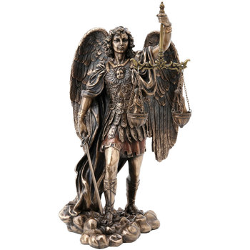 Maison & Déco Lune Et Lautre Phoenix Import Statuette Saint Michel de couleur bronze Doré