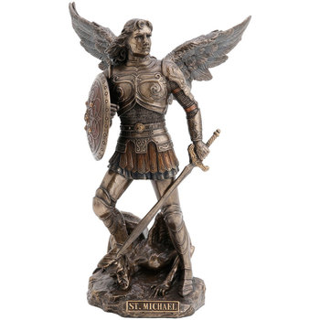 Phoenix Import Statuette Saint Michel de couleur bronze Doré