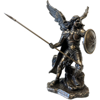 Maison & Déco Statuettes et figurines Phoenix Import Statuette Saint Raphaël de couleur bronze Doré