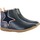 Chaussures Fille Bottines Kickers Bottine Cuir Junior Vermillon Bleu