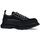 Chaussures Homme Alexander McQueen Baskets surdimensionnées noires à semelle semi-transparente Baskets Tread Slick Noir
