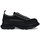 Chaussures Homme Alexander McQueen Baskets surdimensionnées noires à semelle semi-transparente Baskets Tread Slick Noir