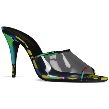 Chaussures Femme Yves Saint Laurent Pre-Owned 1990s pre-owned Gürtel Rot Saint Laurent Mules Lolita Multicolore