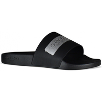 Chaussures Homme Tongs Givenchy Claquettes logo-tape Noir