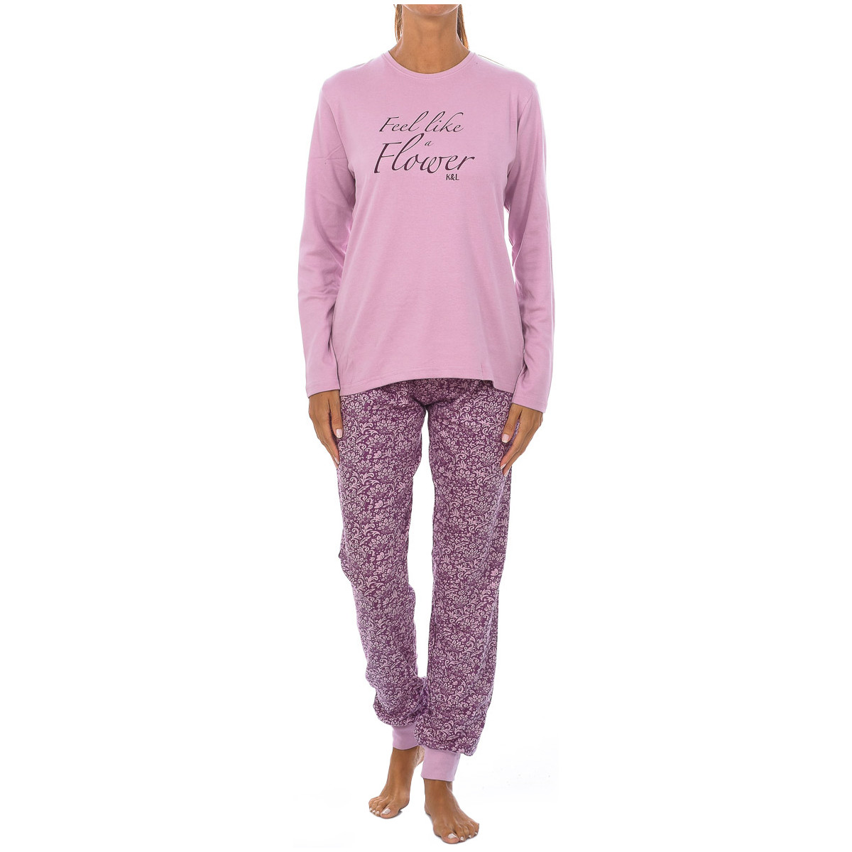 Vêtements Femme Pyjamas / Chemises de nuit Kisses&Love KL45195 Violet