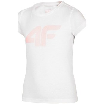 Vêtements Fille T-shirts manches courtes 4F JTSD005 Blanc