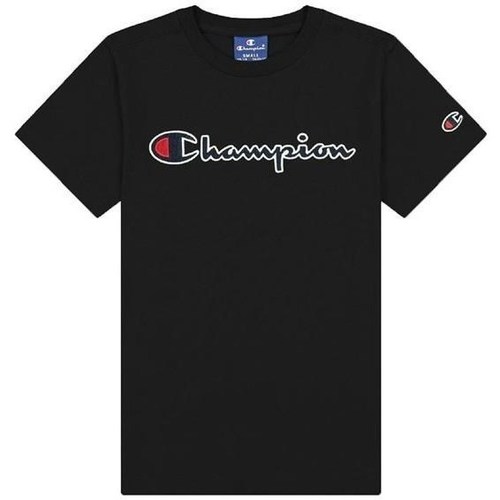 Vêtements Fille T-shirts Bolero manches courtes Champion Crewneck Tshirt Noir