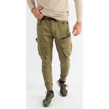 Vêtements Homme Chinos / Carrots Hollyghost Pantalon cargo multi-poches kaki Kaki