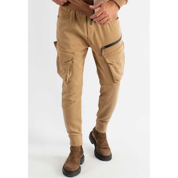 Vêtements Homme Chinos / Carrots Hollyghost Pantalon cargo multi-poches camel Marron