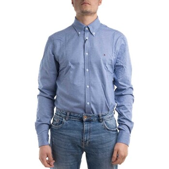 Vêtements Homme Chemises manches longues Tommy Hilfiger MW0MW26040 Bleu