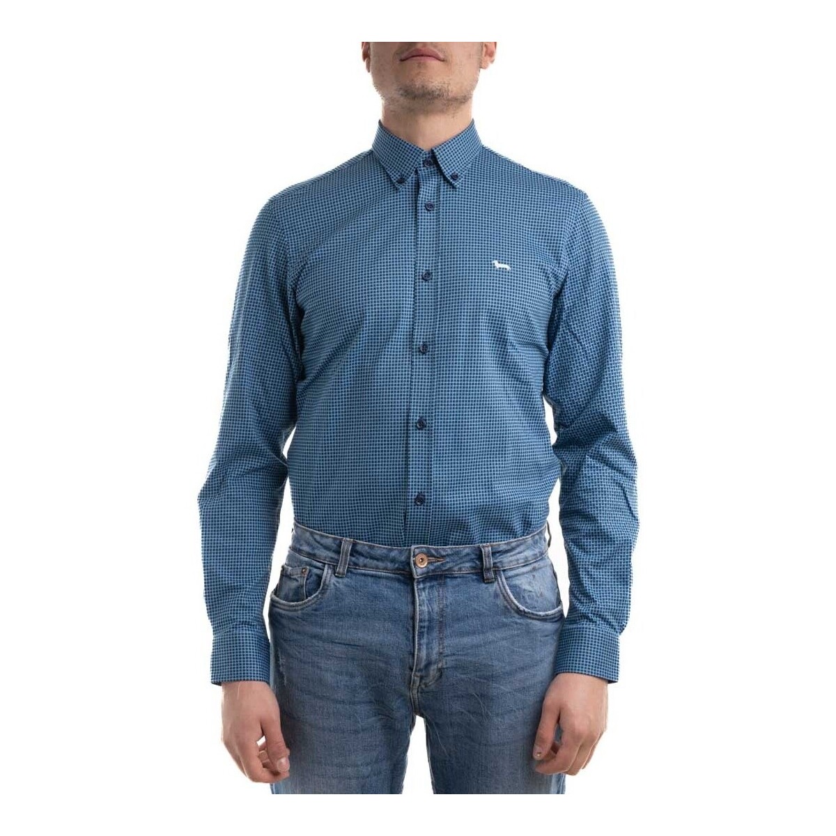 Vêtements Homme Chemises manches longues Harmont & Blaine CJI001012156M Bleu