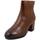 Chaussures Femme Boots Caprice Femme Chaussures, Bottine, Cuir Douce, Zip-25311 Marron
