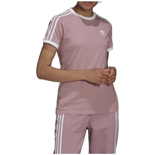 Vêtements Femme T-shirts manches courtes adidas Originals 3 Stripes Tee Beige