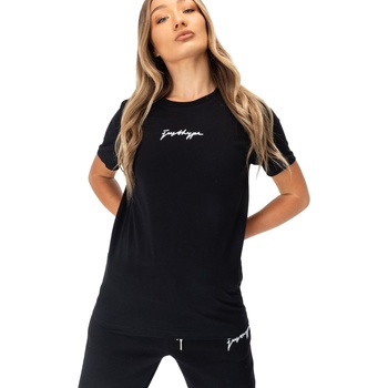 Vêtements Femme T-shirts manches longues Hype  Noir