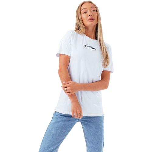 Vêtements Femme T-shirts manches longues Hype HY6171 Blanc