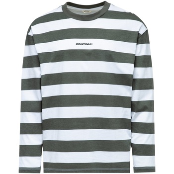 Vêtements T-shirts manches longues Hype Striped Print Gris
