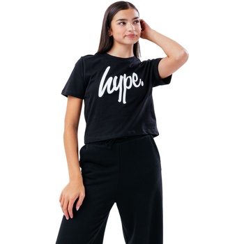 Vêtements Fille T-shirts manches longues Hype  Noir