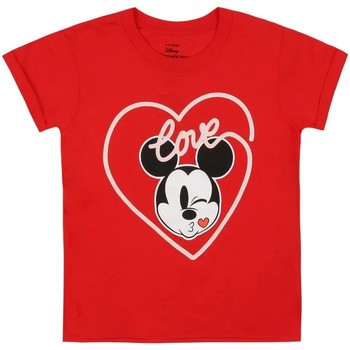 Vêtements Fille T-shirts manches longues Disney TV1428 Rouge
