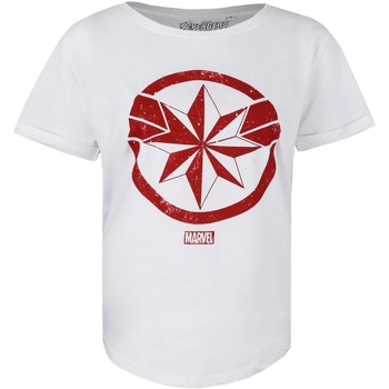 Vêtements Femme T-shirts manches longues Captain Marvel TV641 Blanc