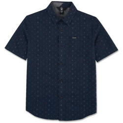 Vêtements Garçon Chemises manches courtes Volcom Camisa de niño  Rollins Ss Indigo Bleu