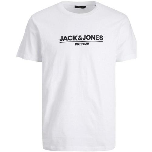 Vêtements Homme T-shirts manches courtes Jack & Jones  Blanc