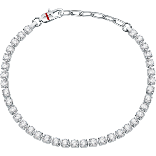 Rideaux / stores Homme Bracelets Sector Bracelet en acier et cristal Gris