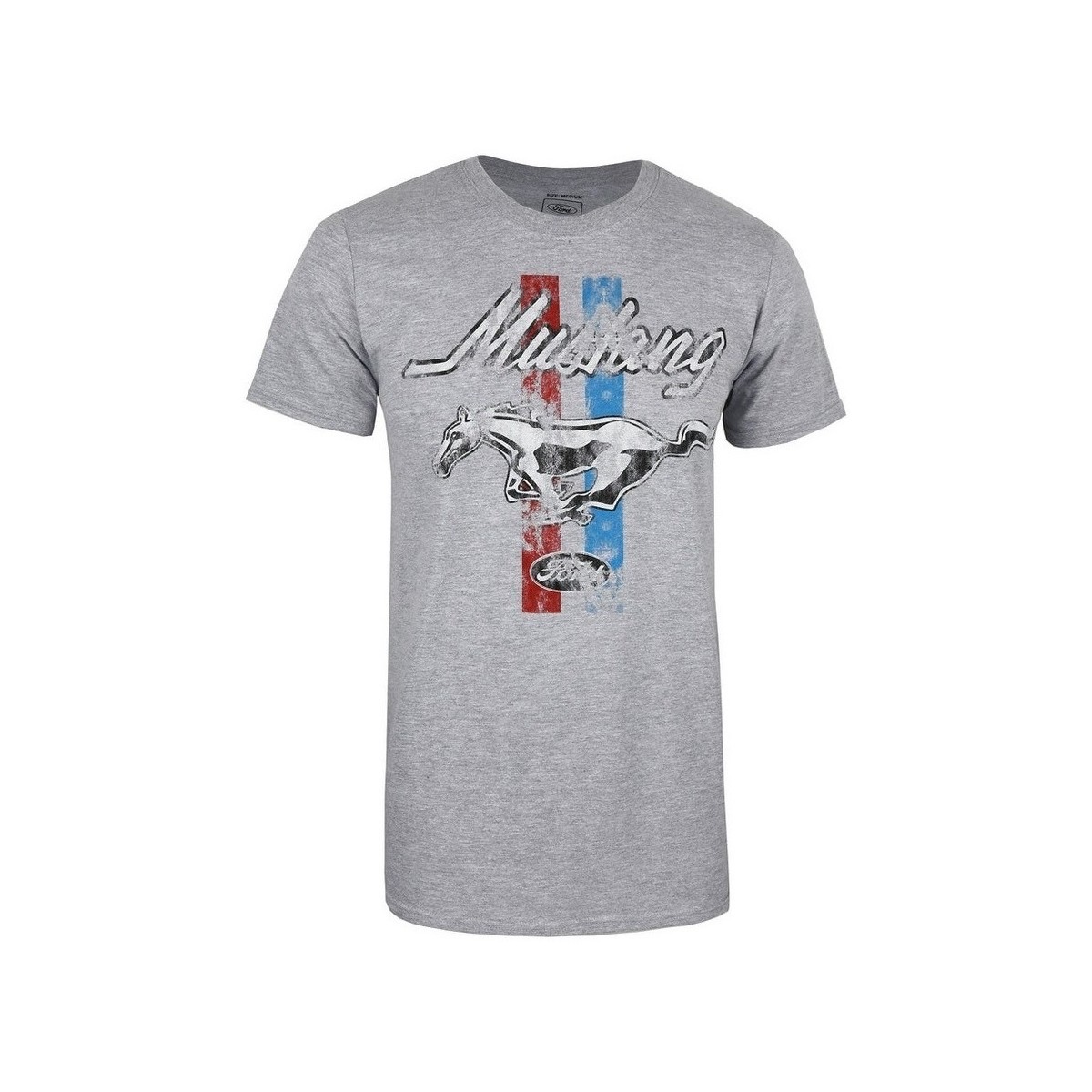 Vêtements T-shirts manches longues Ford Mustang Gris