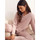 Vêtements Femme Pyjamas / Chemises de nuit Selmark Pyjama tenue d'intérieur pantalon top manches longues Rose