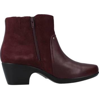 Chaussures Femme Bottines Clarks EMILY LOWBOOT Rouge