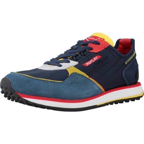 Chaussures Homme Baskets mode Replay DRUM WAVE Bleu