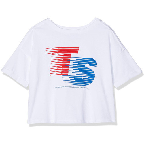 Vêtements Enfant T-shirts manches courtes Teddy Smith 51006138D Blanc