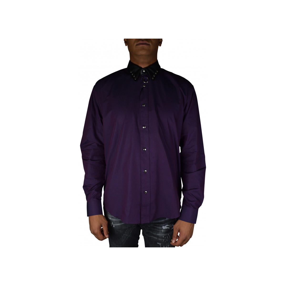Vêtements Homme Chemises manches longues Roberto Cavalli Chemise Violet