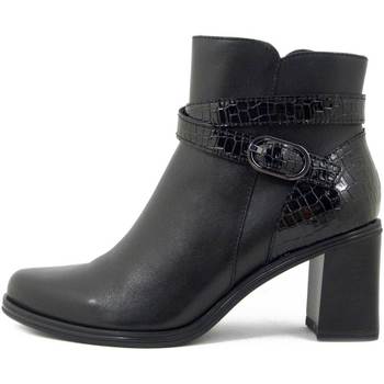 Chaussures Femme Blk Boots Tamaris Femme Chaussures, Bottine, Cuir Douce, Zip-25395 Noir