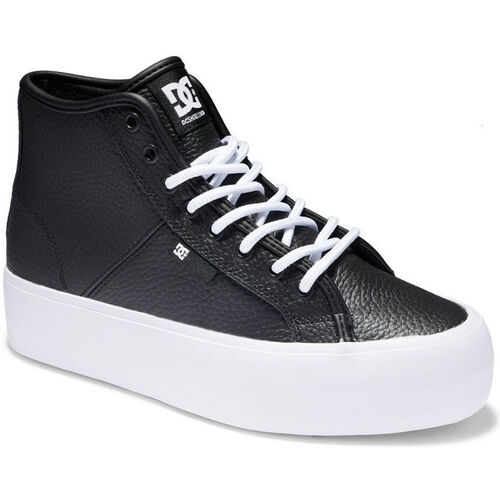 Chaussures Femme Baskets mode DC Shoes Manual hi wnt ADJS300286 BLACK/WHITE (BKW) Noir