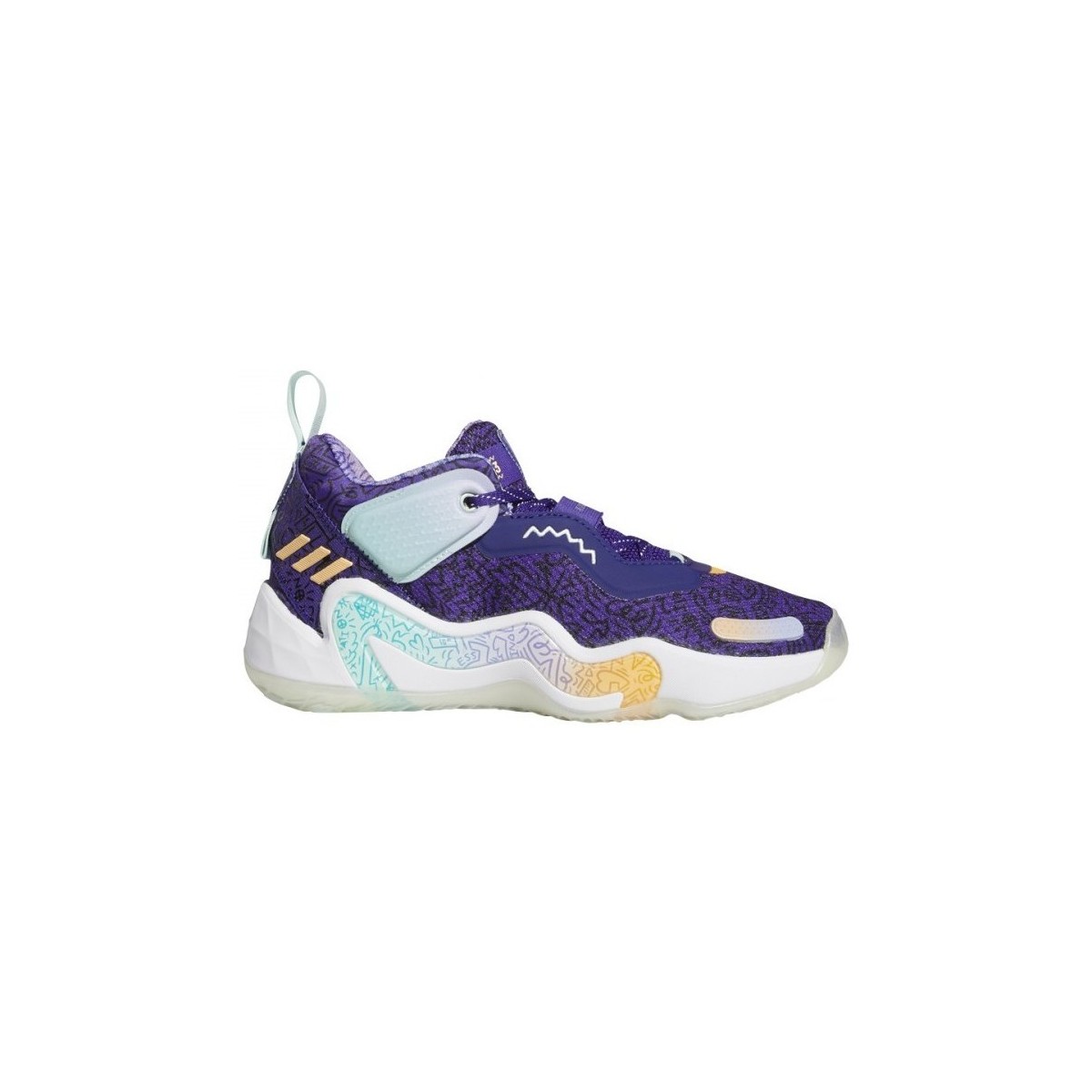 Chaussures Enfant Basketball adidas Originals D.O.N. Issue 3 J Bleu