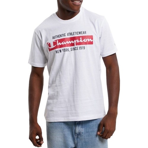 Vêtements Homme T-shirts manches courtes Champion 217997WW001 Blanc