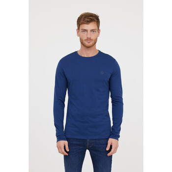 Vêtements Homme T-shirts manches courtes Lee Cooper T-Shirt AREO Marine ML Bleu