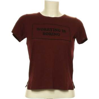 Vêtements Femme T-shirts & Polos Bershka 34 - T0 - XS Rouge