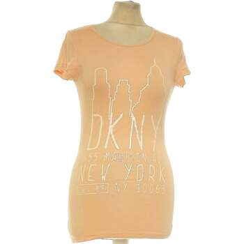 Vêtements Femme prix dun appel local Dkny top manches courtes  36 - T1 - S Orange Orange