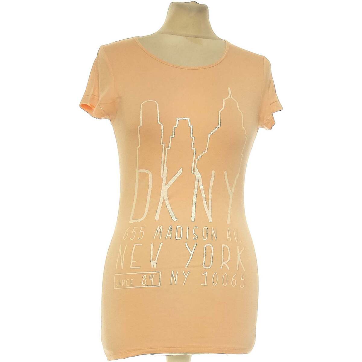 Vêtements Femme T-shirts & Polos Dkny top manches courtes  36 - T1 - S Orange Orange