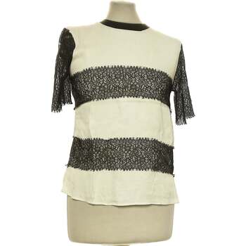 Vêtements Femme Pulls & Gilets Zara top manches courtes  34 - T0 - XS Blanc Blanc