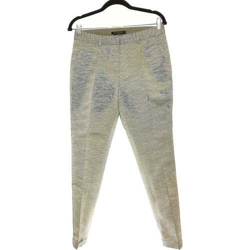 Monoprix Pantalon Droit Femme 38 - T2 - M Gris - Vêtements Pantalons Femme  7,00 €