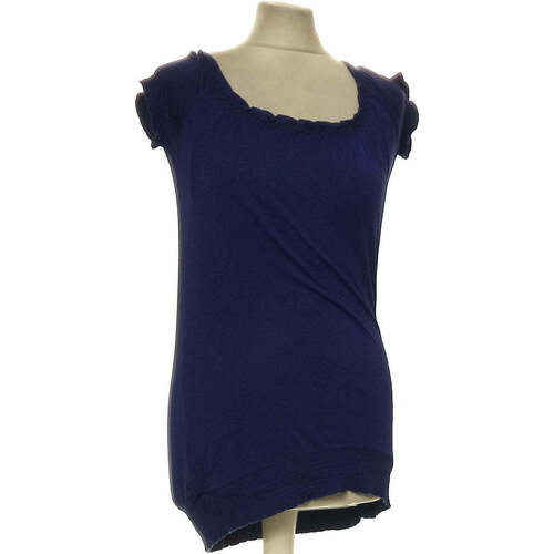 Vêtements Femme T-shirts monochrome & Polos Morgan top manches courtes  34 - T0 - XS Bleu Bleu